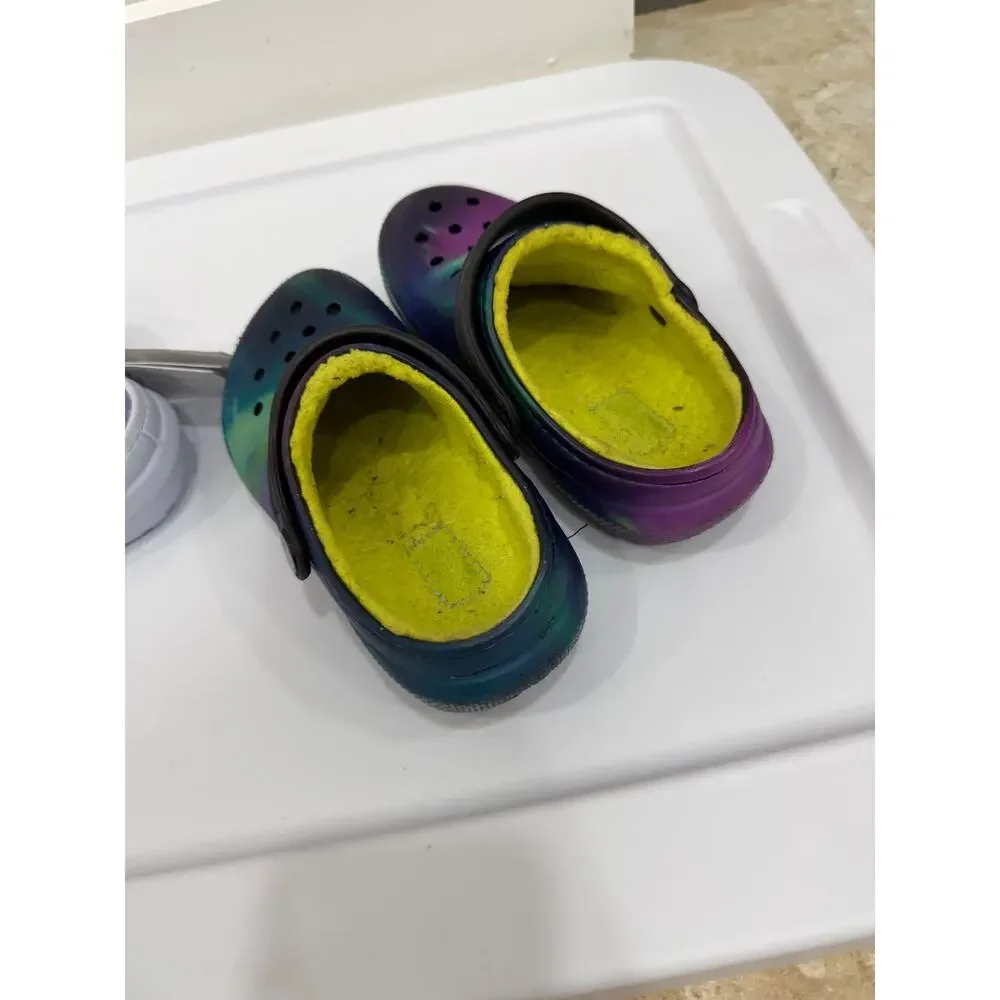 Crocs Classic Lined Clog GS Dreamscape Size 12C